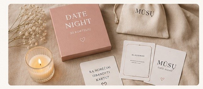 MŪSŲ DATE NIGHT kortelės